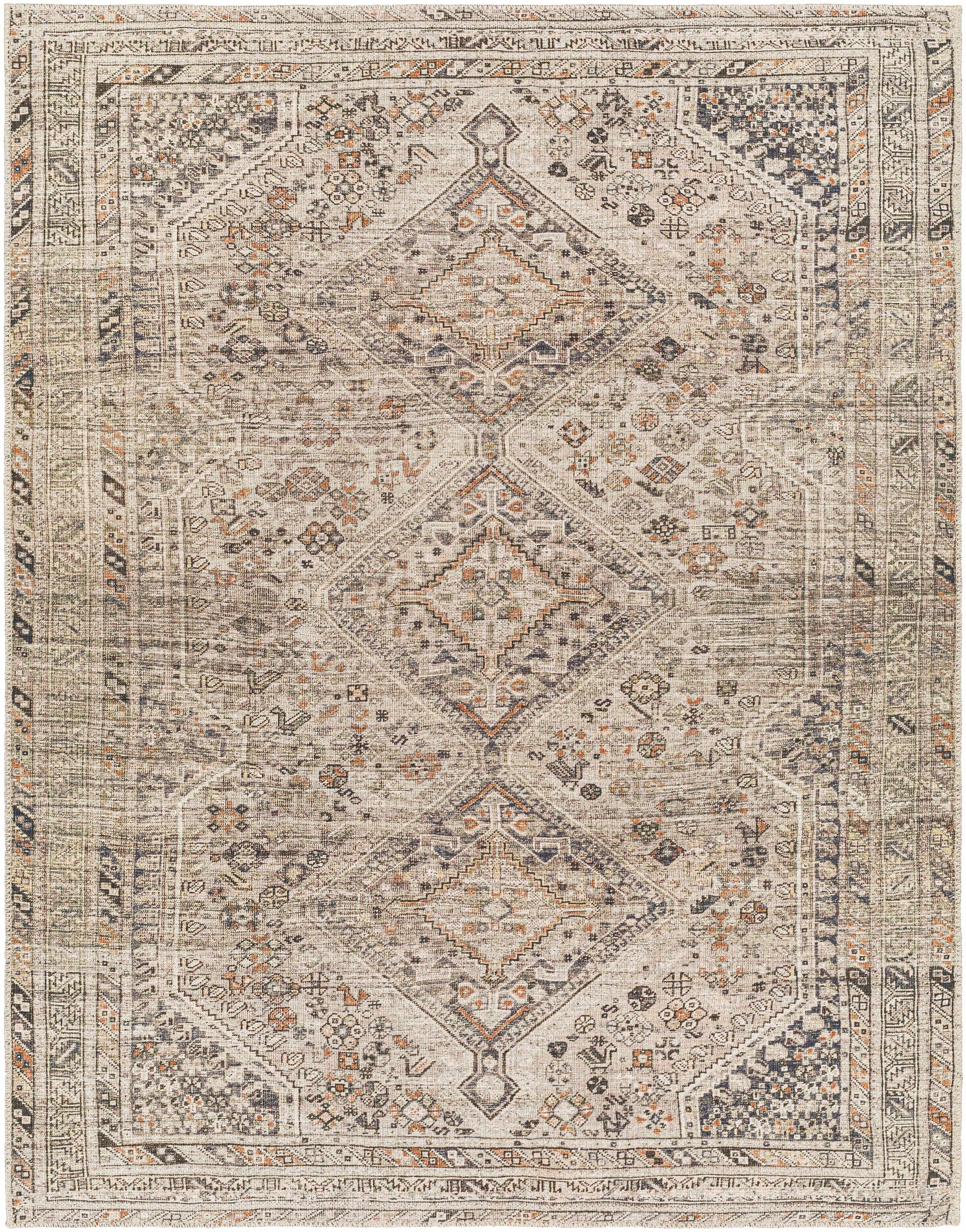 Barny Beige Washable Area Rug-Rugs-Hauteloom-2' x 2'11" Rectangle-Urbanheer