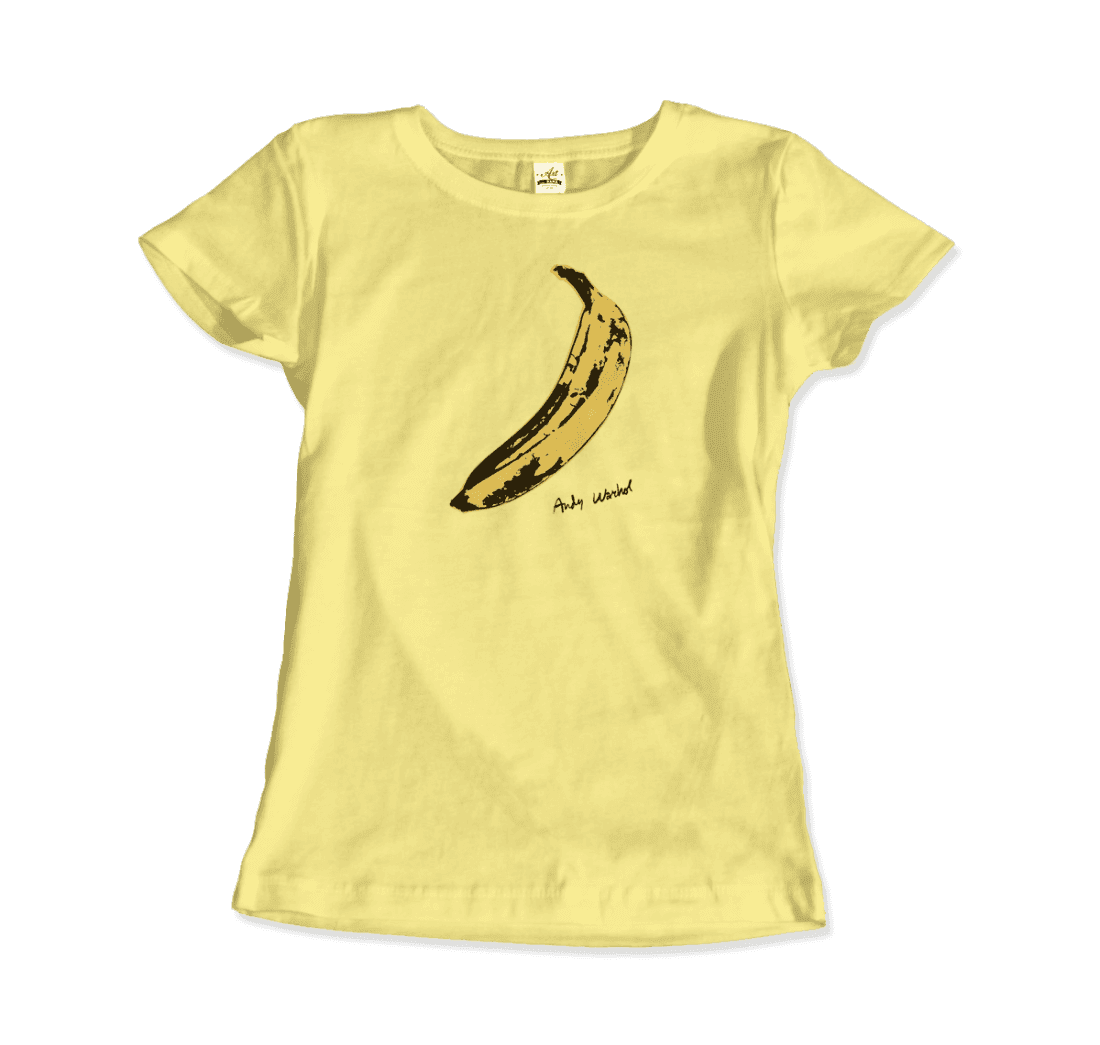 Andy Warhol's Banana, 1967 Pop Art T-Shirt-Art-O-Rama Shop-Men (Unisex)-Spring Yellow-XL-Urbanheer