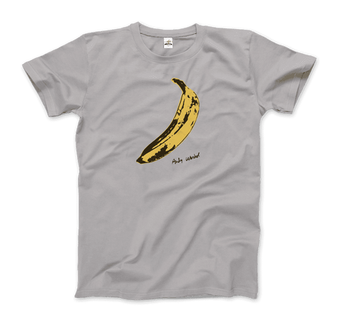 Andy Warhol's Banana, 1967 Pop Art T-Shirt-Art-O-Rama Shop-Women (Fitted)-Light Blue-S-Urbanheer