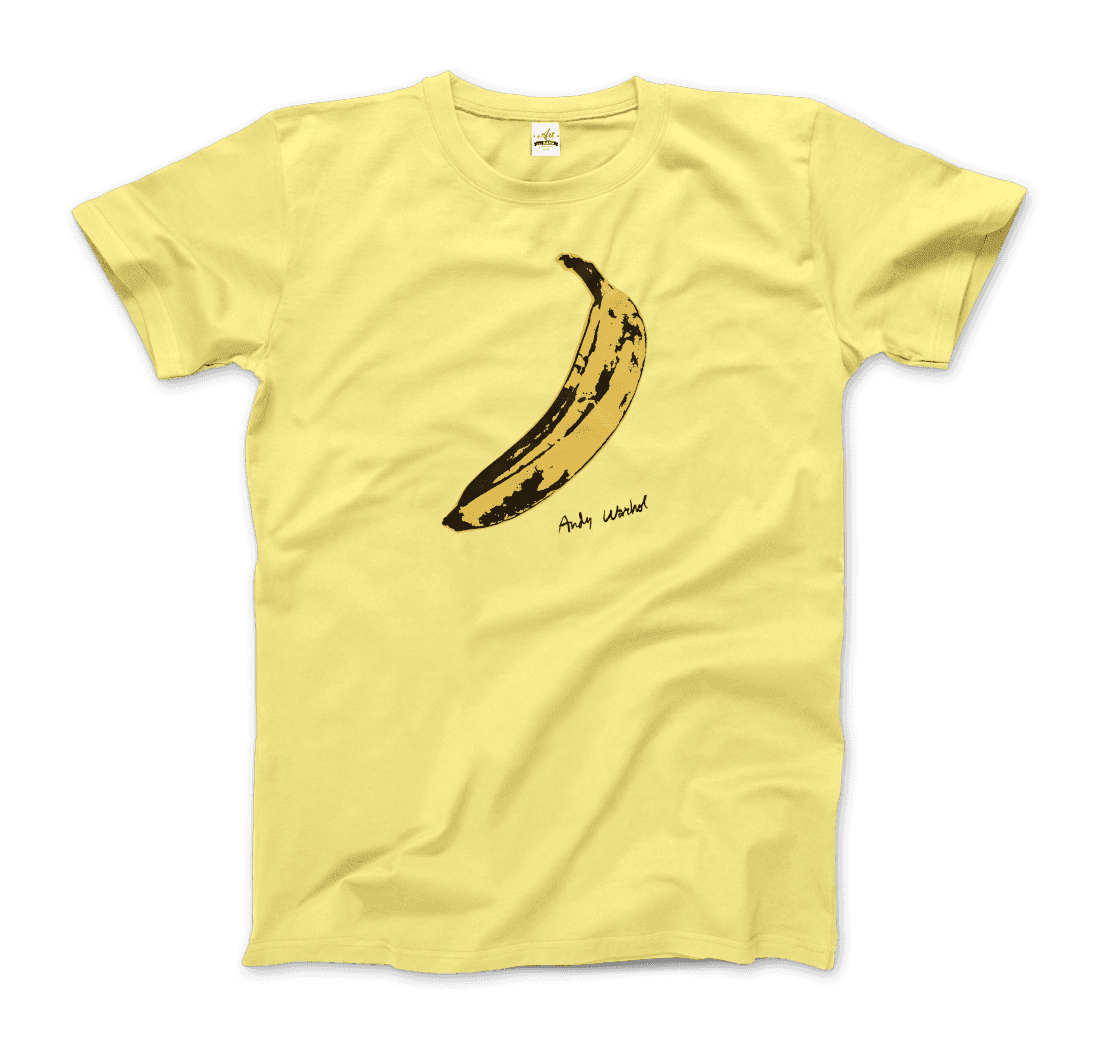 Andy Warhol's Banana, 1967 Pop Art T-Shirt-Art-O-Rama Shop-Men (Unisex)-Light Blue-S-Urbanheer