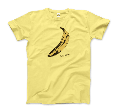 Andy Warhol's Banana, 1967 Pop Art T-Shirt-Art-O-Rama Shop-Men (Unisex)-Light Blue-S-Urbanheer