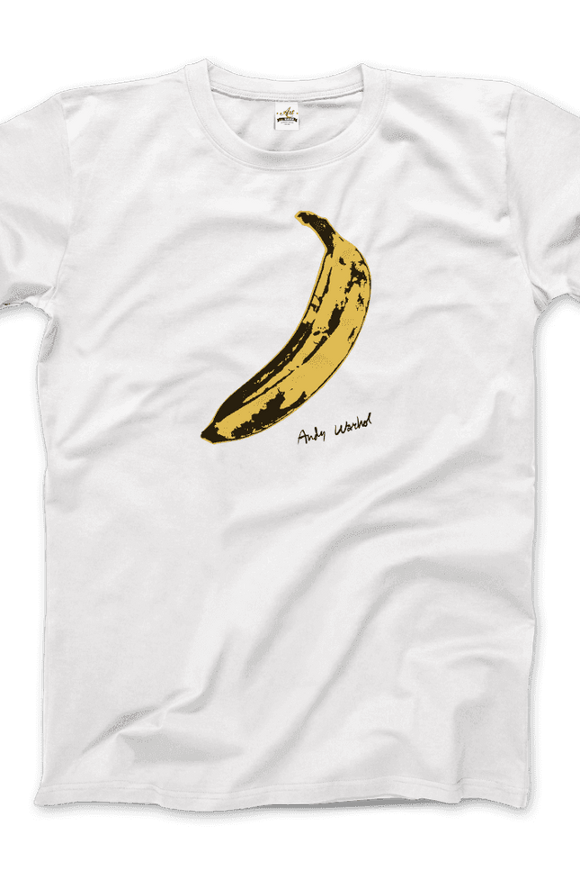Andy Warhol's Banana, 1967 Pop Art T-Shirt-Art-O-Rama Shop-Men (Unisex)-White-2XL-Urbanheer
