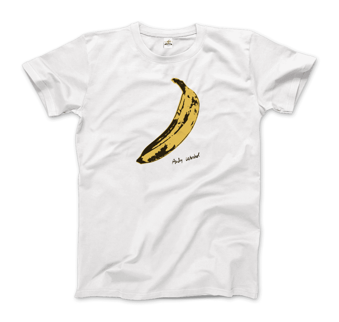 Andy Warhol's Banana, 1967 Pop Art T-Shirt-Art-O-Rama Shop-Men (Unisex)-White-S-Urbanheer