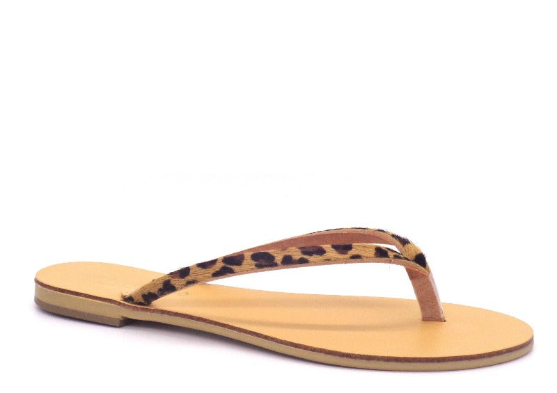 Ancientoo Flip Flops Apate-Flip Flops-Ancientoo-LEOPARD/NUDE-US 6 / EU 37-Urbanheer