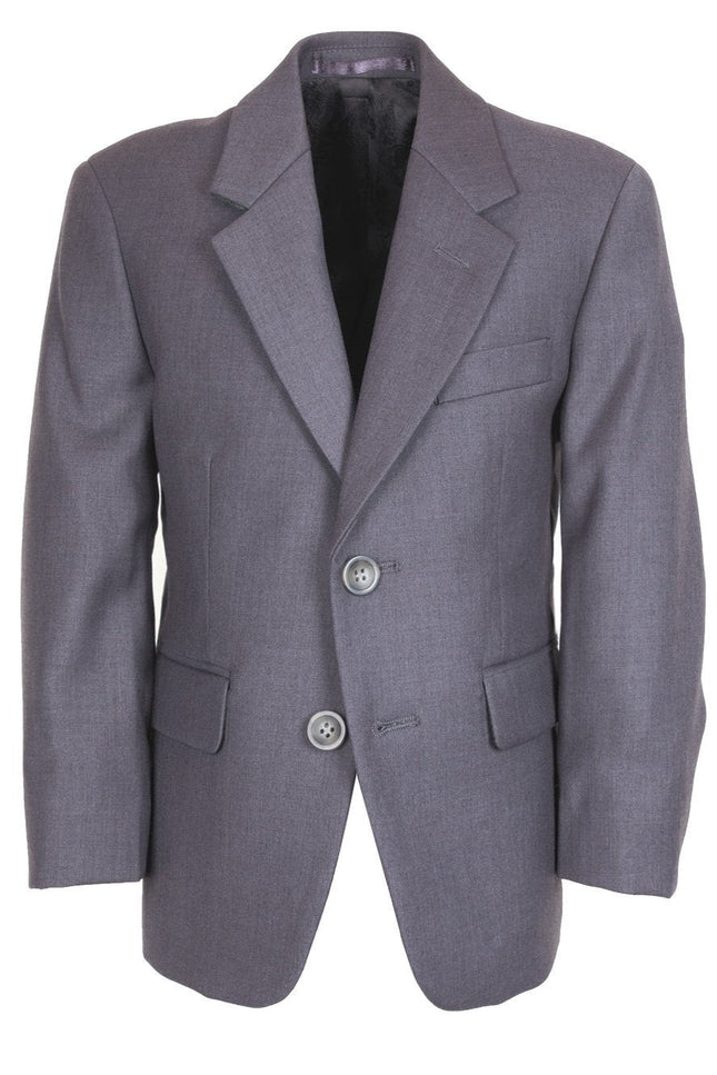 "Aspen" Kids Suit Jacket Notch (Separates)-kids tuxedos-Tux-USA-Steel Grey-3 Boys-Urbanheer