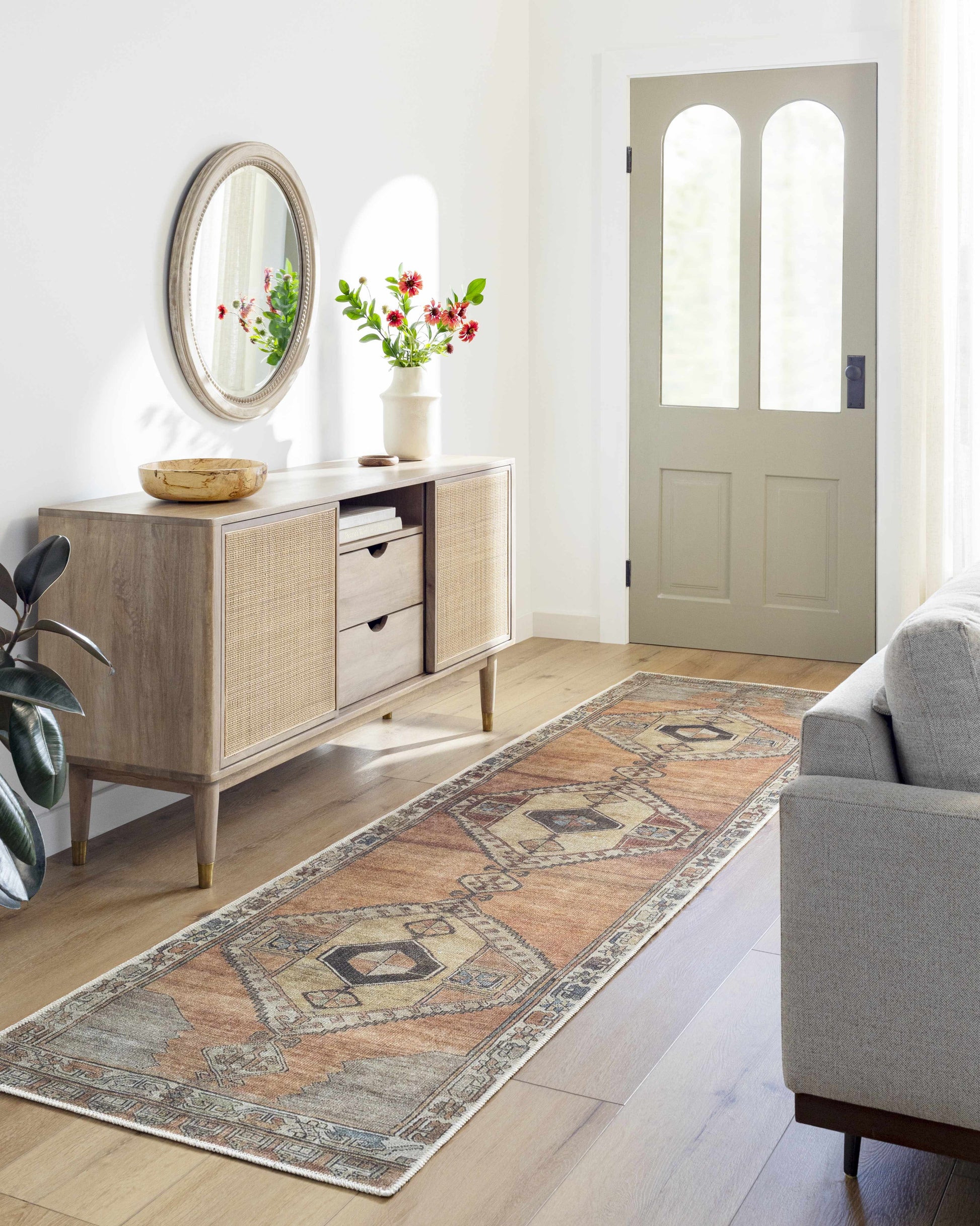 Medinah Washable Runner & Area Rug-Rugs-Hauteloom-2'7" x 7'3" Runner-Urbanheer