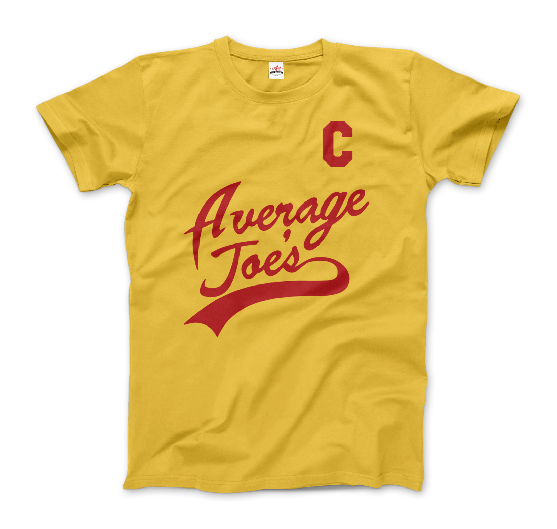 Average Joe's DodgeBall T-Shirt-T-Shirt-Art-O-Rama Shop-Men (Unisex)-Yellow-S-Urbanheer