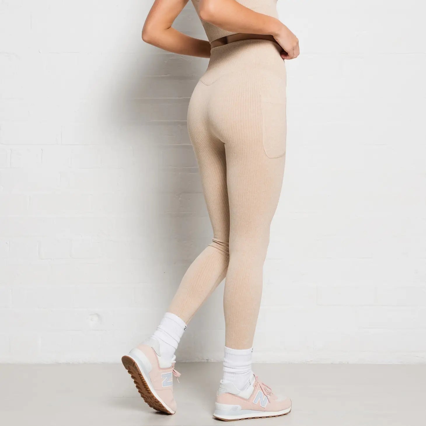Ribbed Active Athletic Legging Nude-304 Clothing-S-Urbanheer