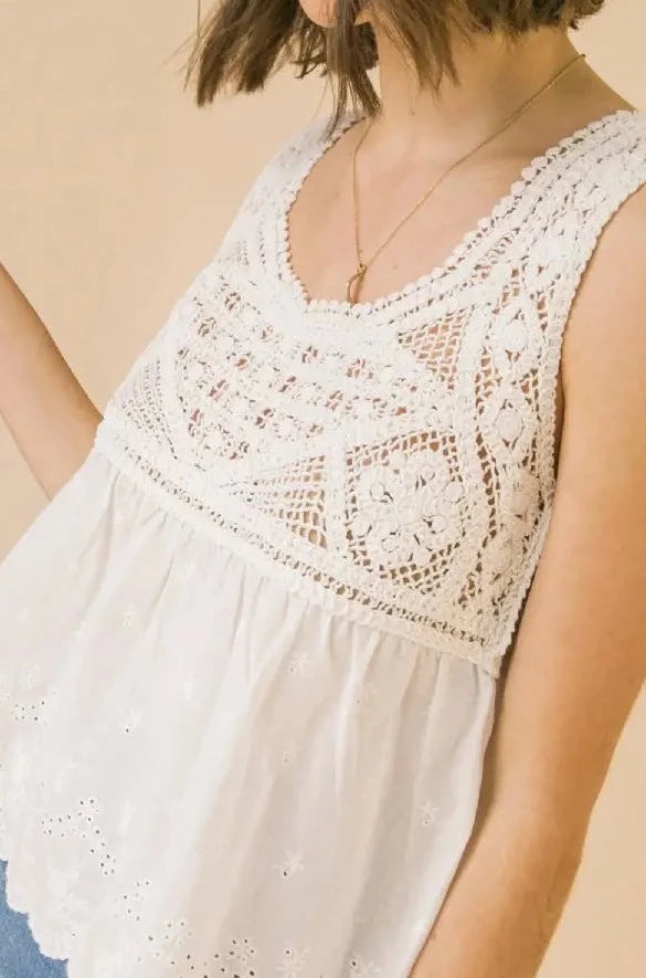 Beautiful Lace Top.-FLYING TOMATO-S-Urbanheer