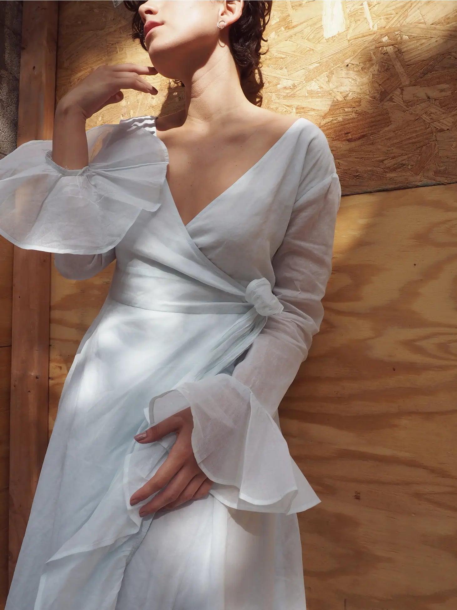 Baby Blue Maxi Dress Bridesmaids Wedding Women'S Ruffle – Urbanheer