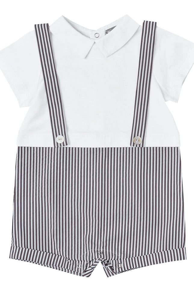 Seersucker Suspenders + Tee Outfit-Petit Confection-3M-Urbanheer