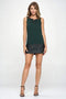 Vegan Leather Contrast Laser Cut Tunic Mini Dress-MILEY + MOLLY-L-BLACK-Urbanheer