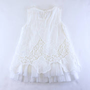 29127 Pearl Neck Floral Dress. White-doe a dear-2T-Urbanheer