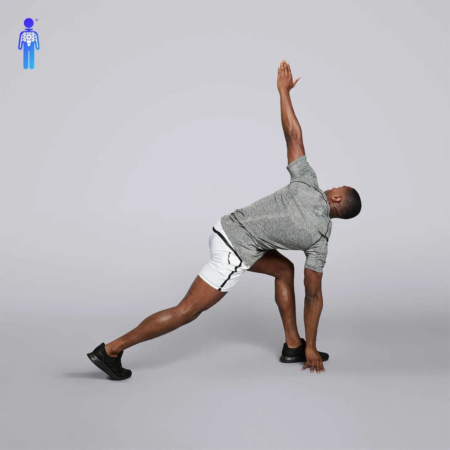 Male Soho Seamless 2.0 Tee - Grey-HPE Activewear-White-M-Urbanheer