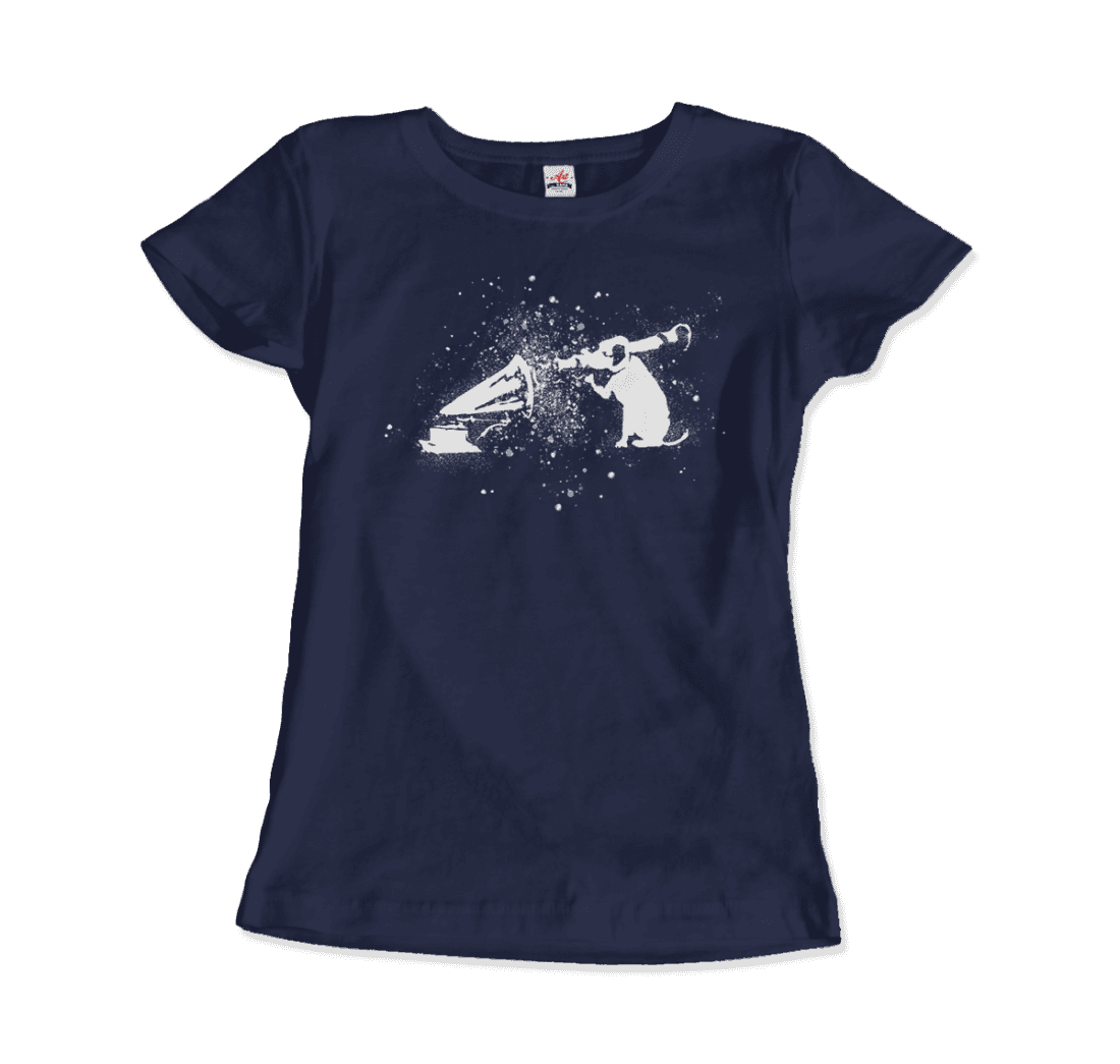 Banksy Rocket Dog (His Master’S Voice) Street Art T-Shirt-Art-O-Rama Shop-Men (Unisex)-Heather Grey-S-Urbanheer
