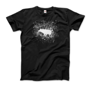 Banksy Wet Dog Splatter 2007 Street Art T-Shirt-Art-O-Rama Shop-Men (Unisex)-Black-S-Urbanheer