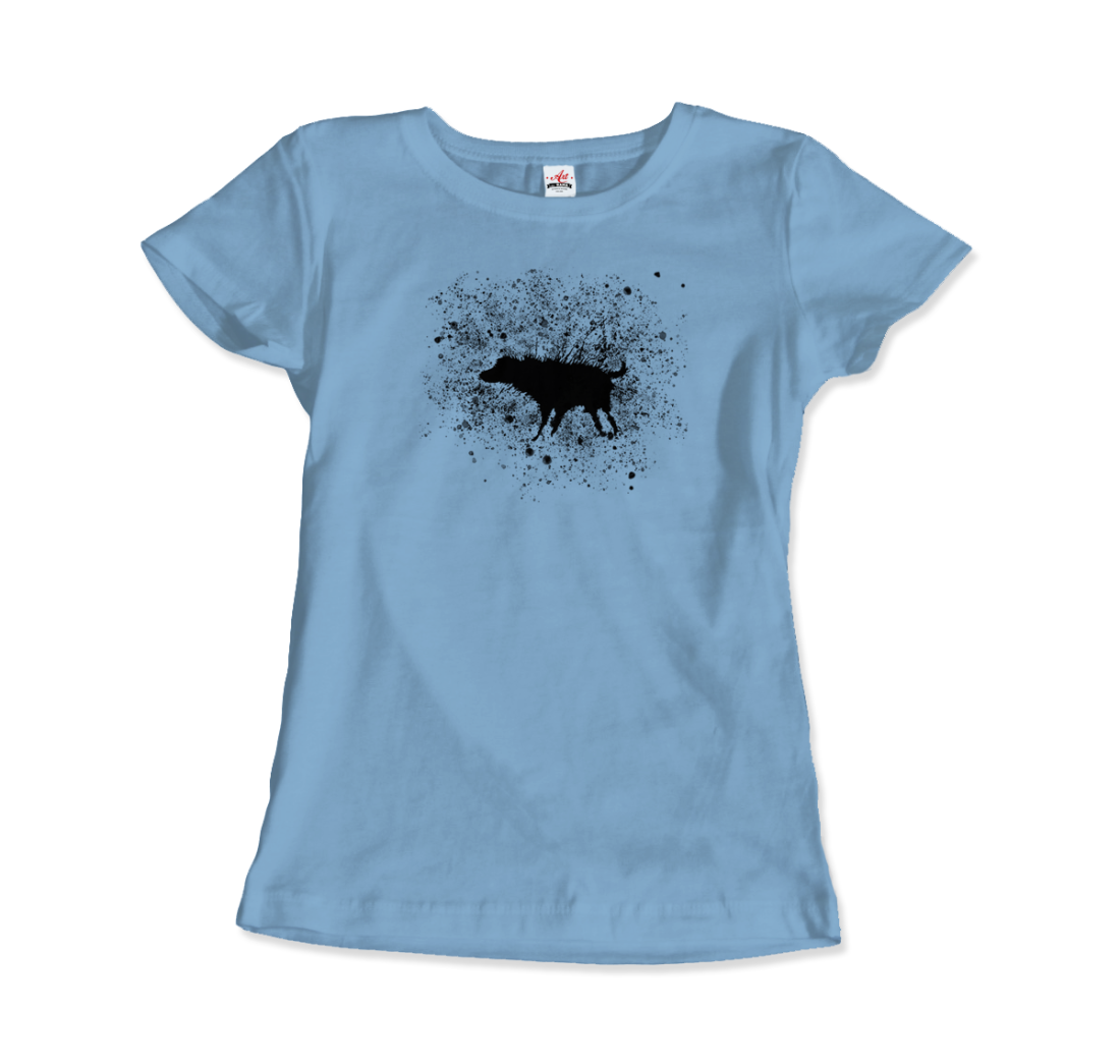 Banksy Wet Dog Splatter 2007 Street Art T-Shirt-Art-O-Rama Shop-Men (Unisex)-Black-S-Urbanheer