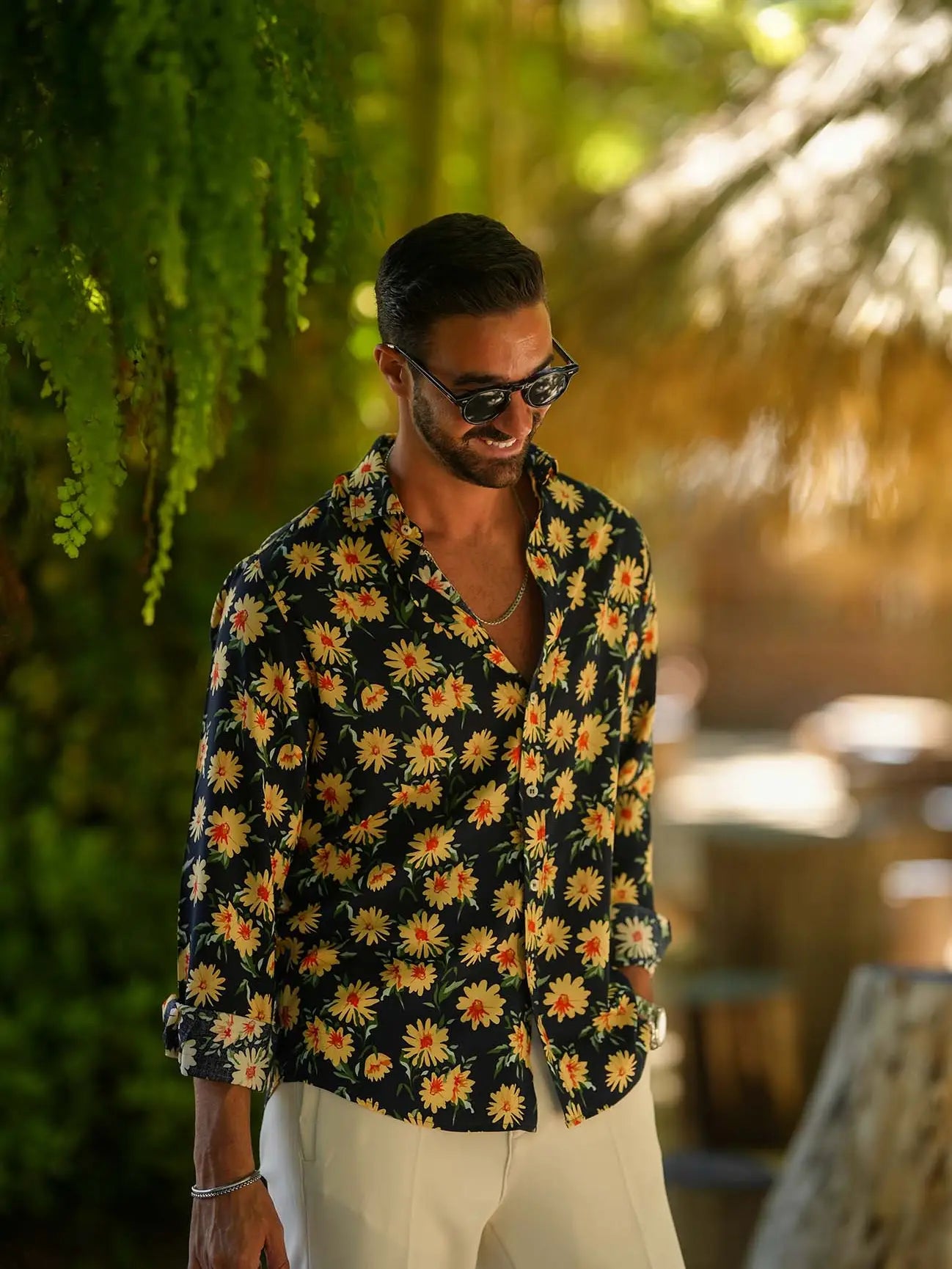 Floral Print Shirt Men'S Shirt-Clothing - Men-Donato-S-Urbanheer