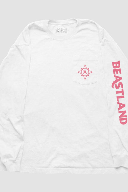 Beastland Icon Long Sleeve T-Shirt in White