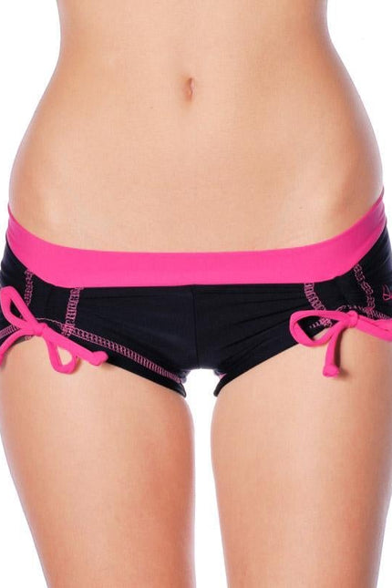 Bella pole shorts-Dragonfly-black / pink-XS-Urbanheer