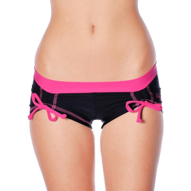 Bella pole shorts-Dragonfly-black / pink-XS-Urbanheer