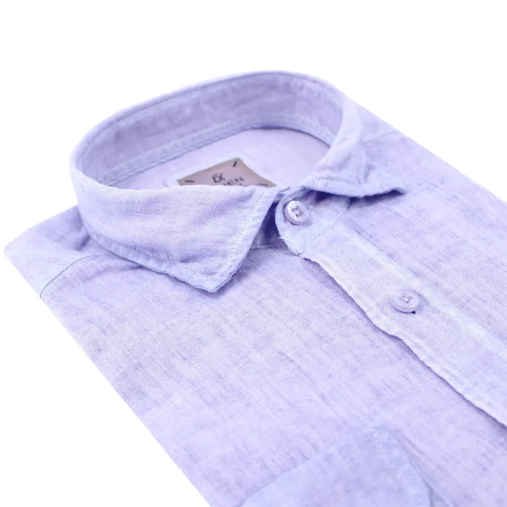 Solid Purple Linen Shirt-Clothing - Men-Eight X-S-Urbanheer