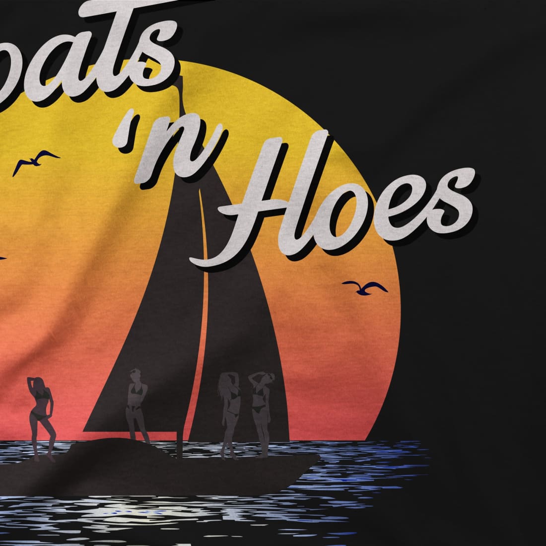 Boats And Hoes, Step Brothers T-Shirt-Art-O-Rama Shop-Women (Fitted)-Royal Blue-S-Urbanheer
