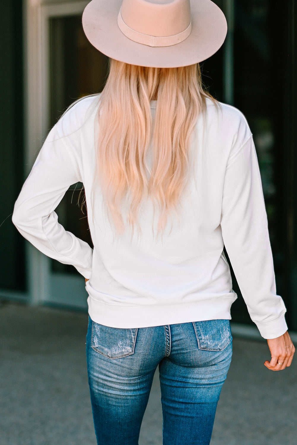 Animal Print Halloween Pumpkin Sweatshirt-UHXC-White-(US 4-6)S-Urbanheer