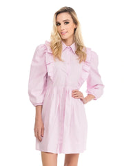 A-Line Mini Shirt Dress.-Tantra-S-Urbanheer