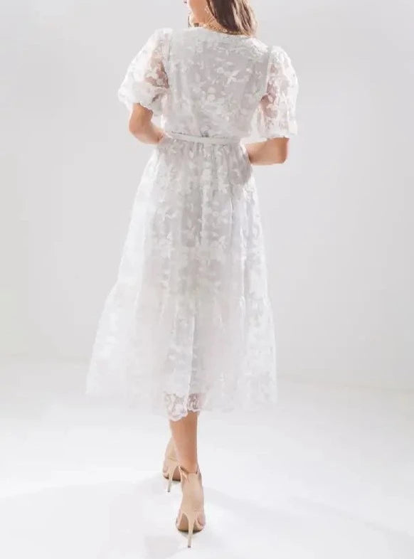 A Textured Midi Dress.-FLYING TOMATO-S-Urbanheer