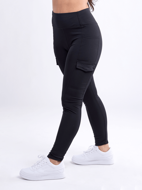 High-Waisted Leggings with Side Cargo Pockets-JupiterGear-French Camo-Small / Medium-Urbanheer