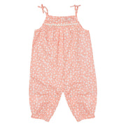 Peach Floral Playsuit-Petit confection-3M-Urbanheer