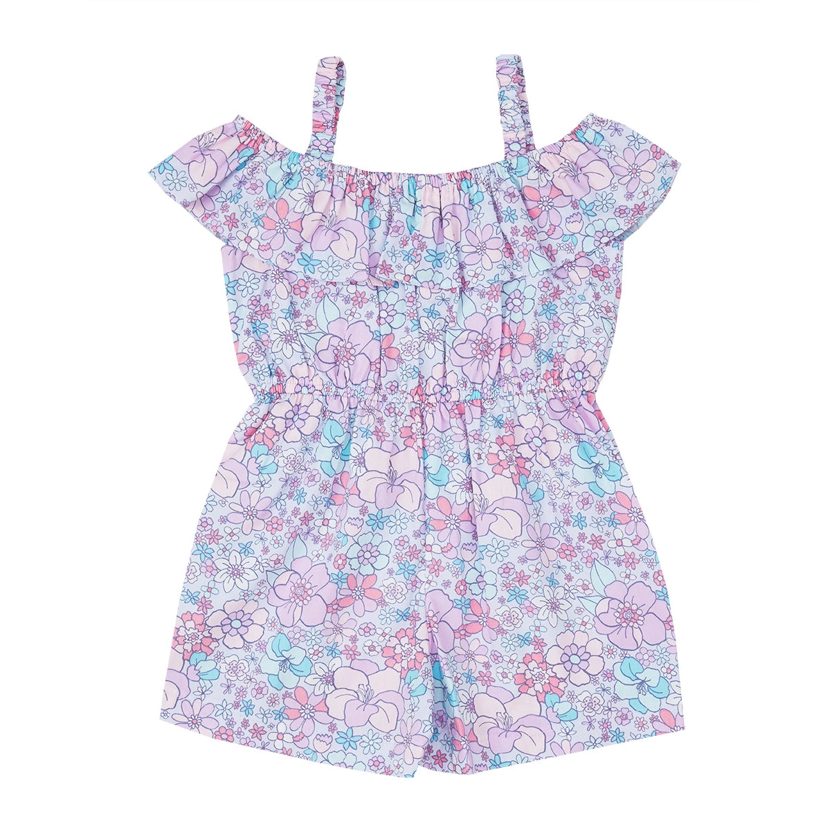 Lavender Floral Romper-Petit confection-12M-Urbanheer
