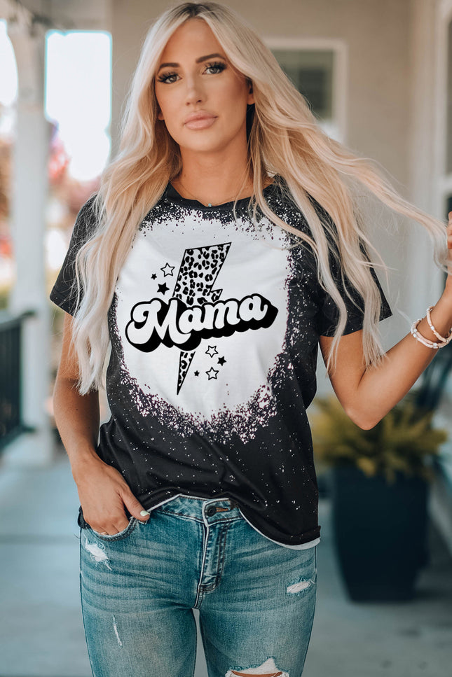 Mama Lightning Graphic Short Sleeve Tee Shirt-UHX-Urbanheer