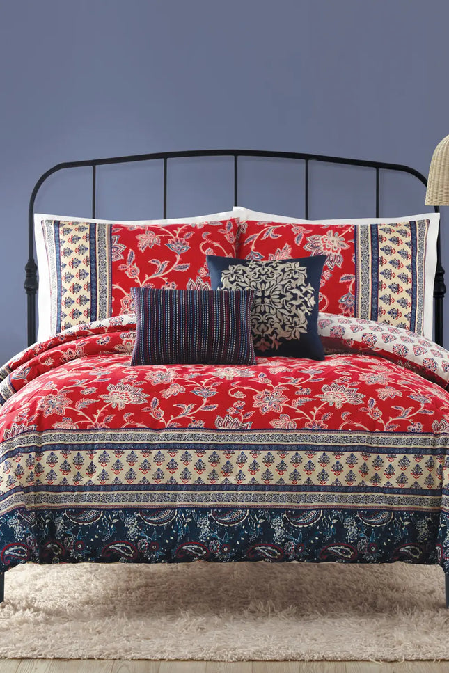 Marbella 5-Piece Comforter Set By Indigo Bazaar.-peking handicraft-Urbanheer
