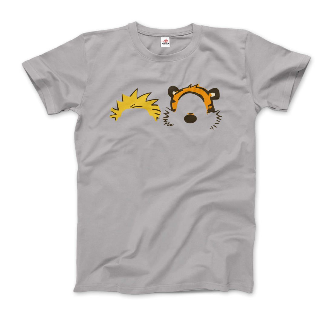 Calvin And Hobbes Faces Contour T-Shirt-Art-O-Rama Shop-Men (Unisex)-White-S-Urbanheer