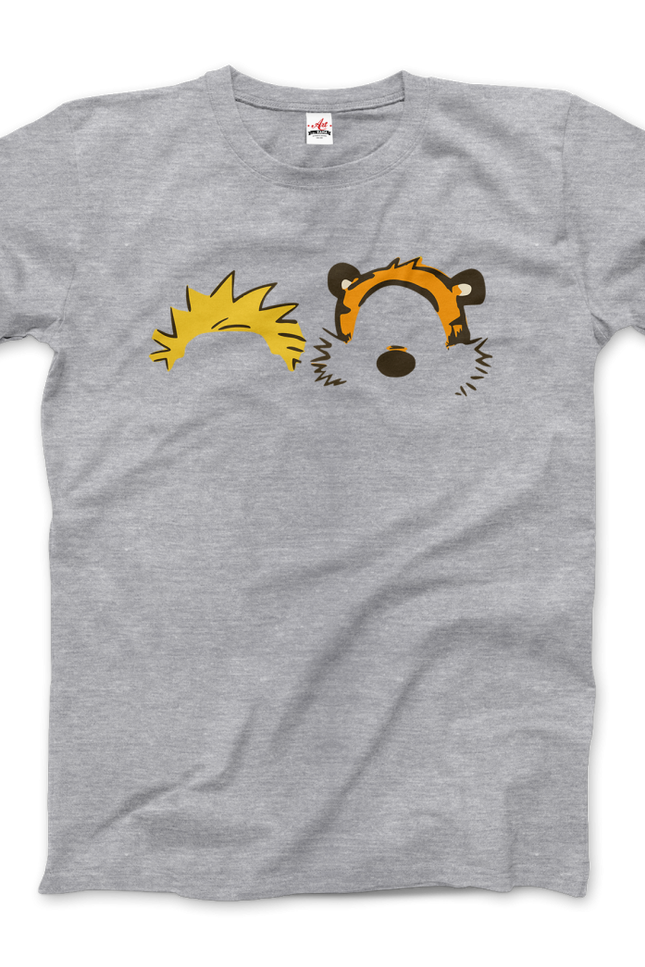 Calvin And Hobbes Faces Contour T-Shirt-Art-O-Rama Shop-Urbanheer