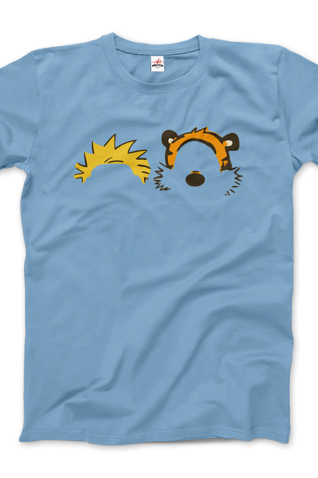 Calvin And Hobbes Faces Contour T-Shirt-Art-O-Rama Shop-Women (Fitted)-White-M-Urbanheer