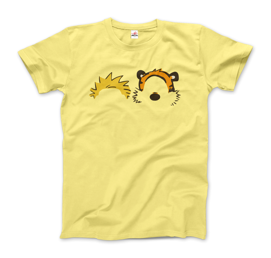 Calvin And Hobbes Faces Contour T-Shirt-Art-O-Rama Shop-Men (Unisex)-White-S-Urbanheer