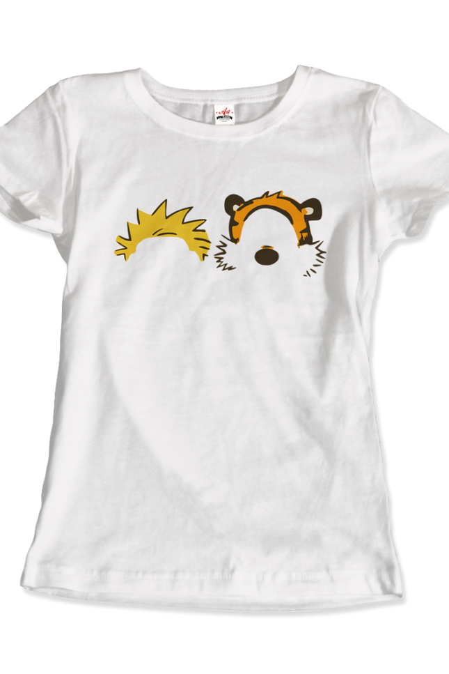 Calvin And Hobbes Faces Contour T-Shirt-Art-O-Rama Shop-Men (Unisex)-Light Blue-XL-Urbanheer