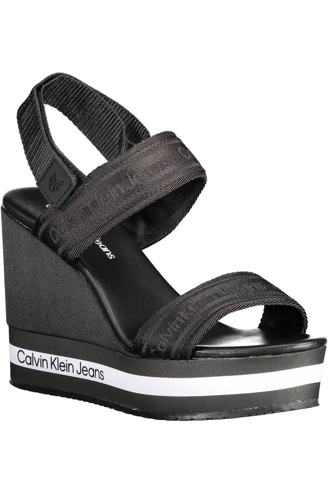 Calvin Klein Black Woman Sandal Shoes - Brand New From Italy