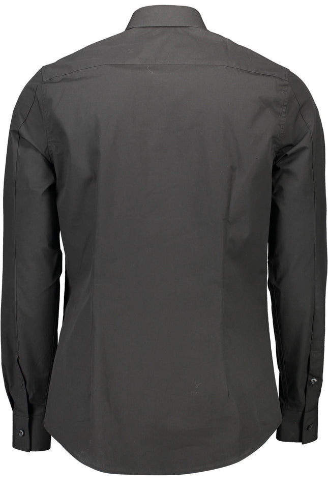 CALVIN KLEIN MEN'S LONG SLEEVE SHIRT BLACK - BRAND NEW FROM ITALY-Clothing - Men-CALVIN KLEIN-Urbanheer