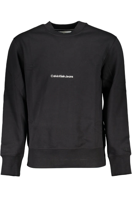 Calvin Klein Men'S Black Zipless Sweatshirt-Felpe-CALVIN KLEIN-Urbanheer