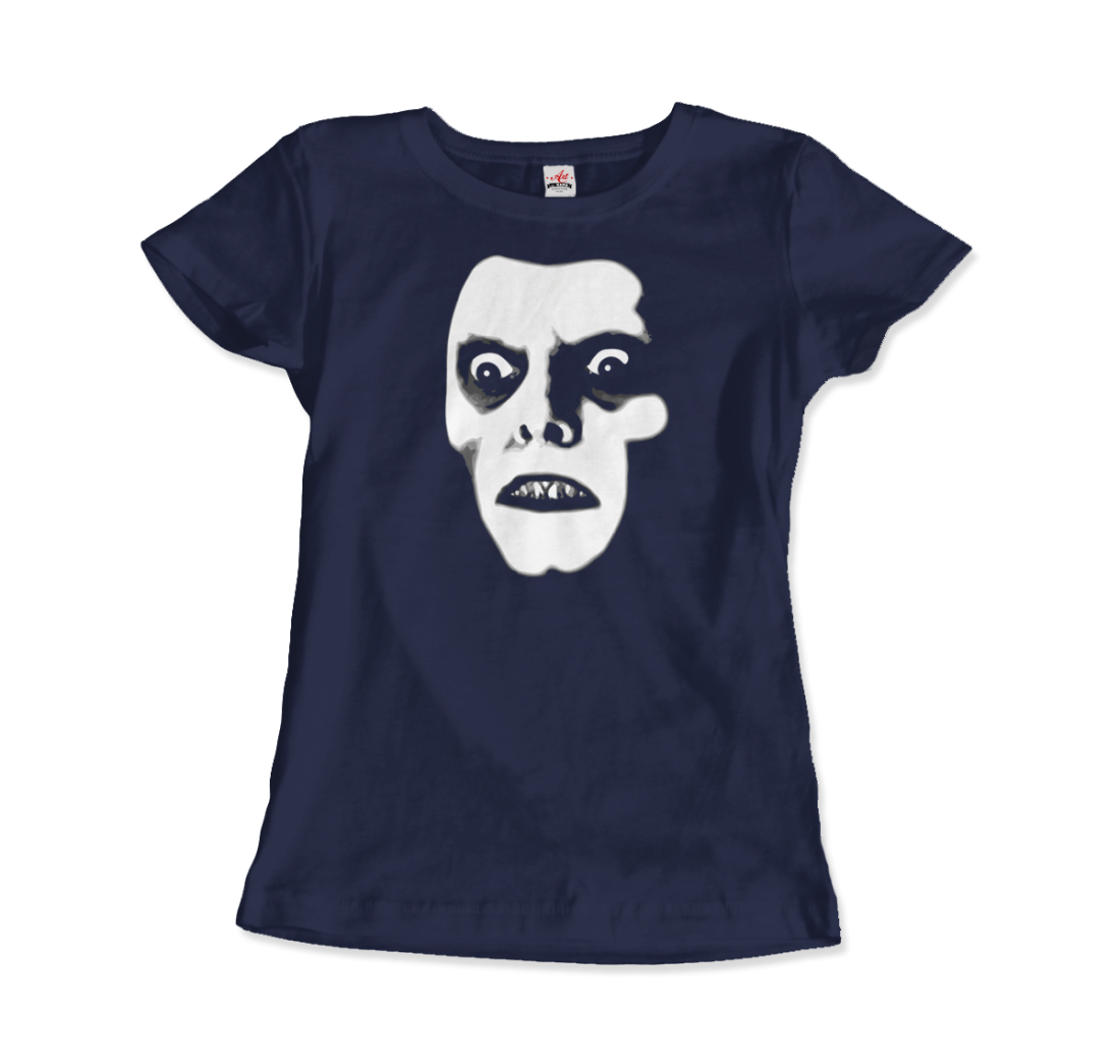 Captain Howdy, Pazuzu Demon from The Exorcist T-Shirt-Art-O-Rama Shop-Women-Navy-XL-Urbanheer