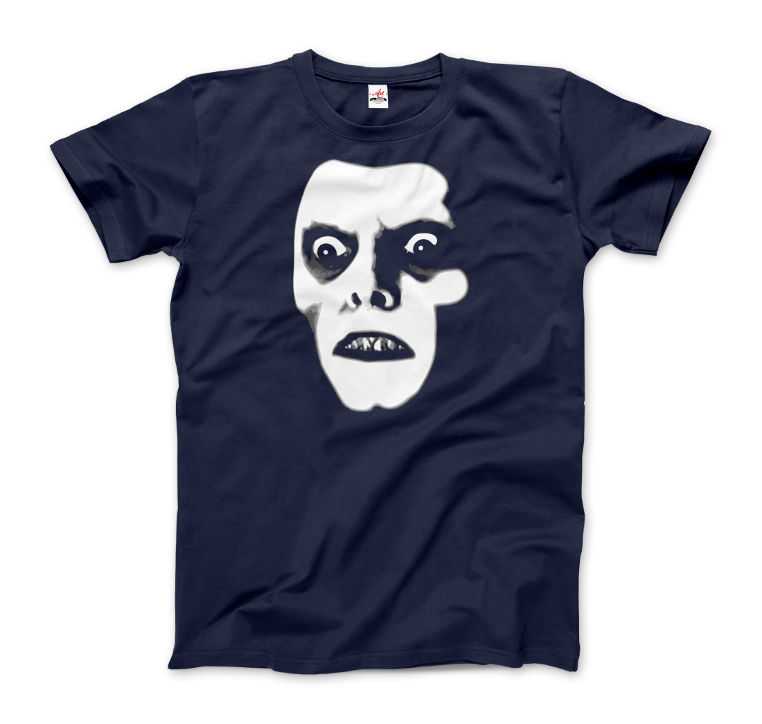 Captain Howdy, Pazuzu Demon from The Exorcist T-Shirt-Art-O-Rama Shop-Men-Navy-XL-Urbanheer