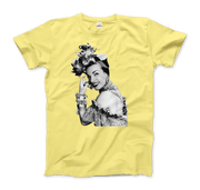 Carmen Miranda Artwork T-Shirt-Art-O-Rama Shop-Men (Unisex)-Black-S-Urbanheer