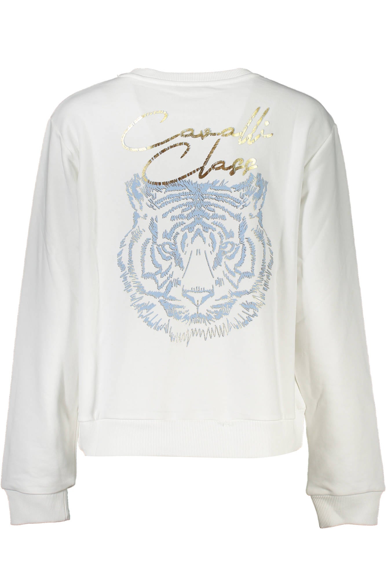 Cavalli Class Sweatshirt Without Zip Woman White-Felpe-CAVALLI CLASS-WHITE-XS-Urbanheer