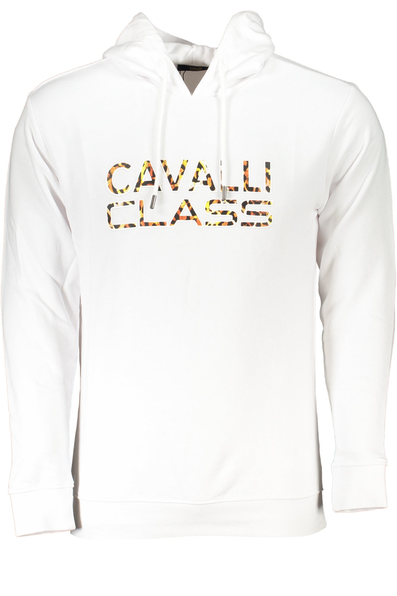 Cavalli Class Men'S White Zipless Sweatshirt-Felpe-CAVALLI CLASS-WHITE-L-Urbanheer