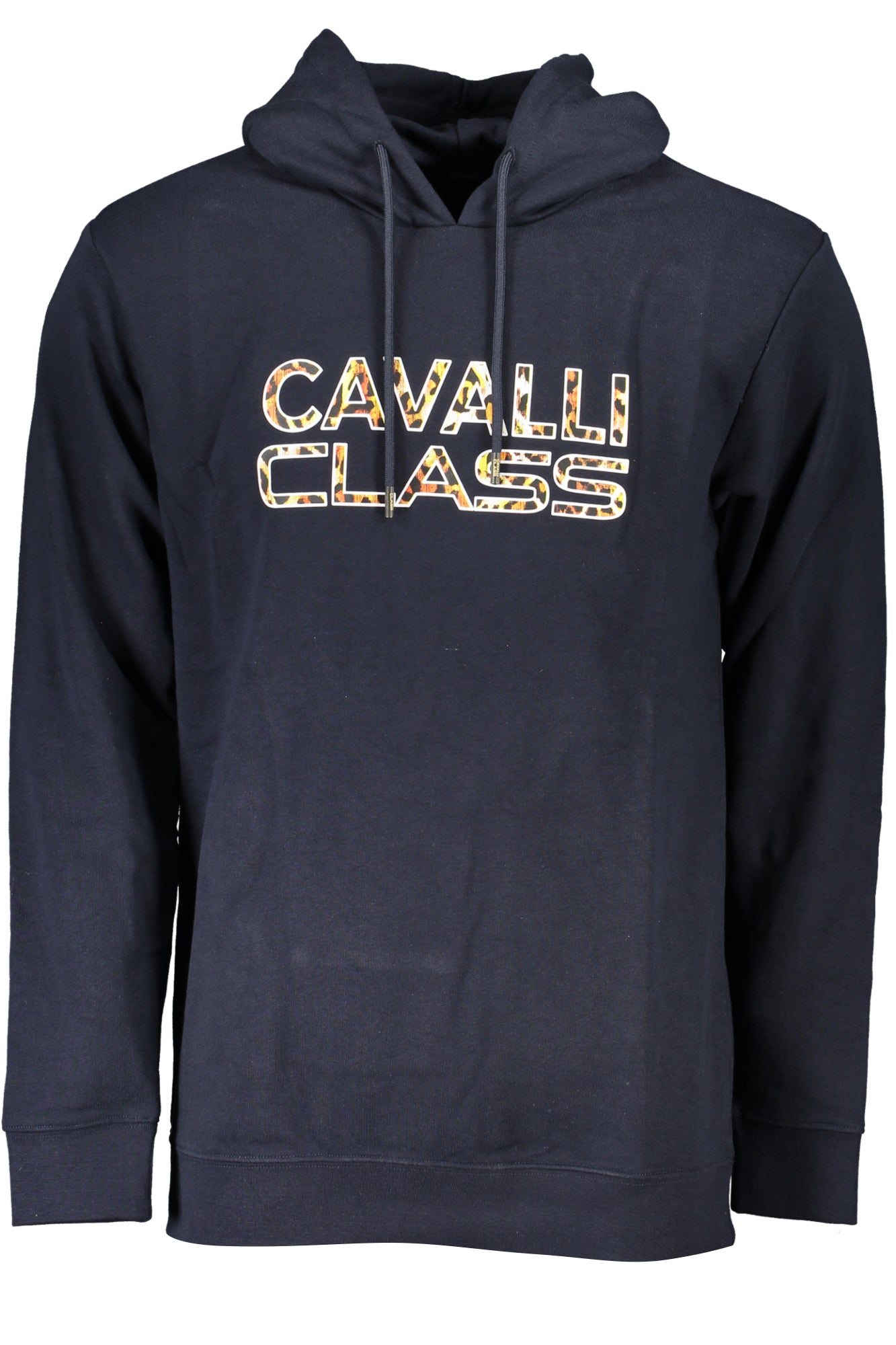 CAVALLI CLASS MEN'S BLUE ZIPLESS SWEATSHIRT-Felpe-CAVALLI CLASS-BLUE-S-Urbanheer