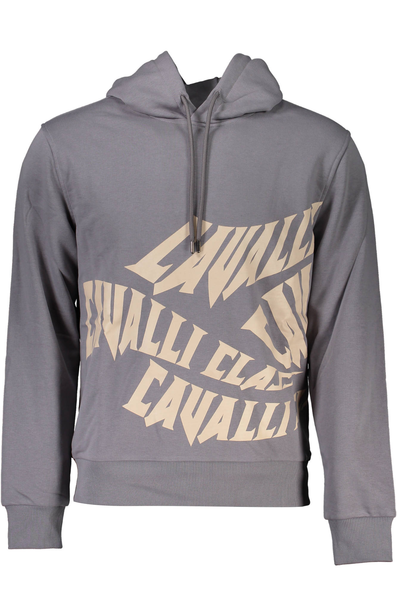 CAVALLI CLASS SWEATSHIRT WITHOUT ZIP FOR MAN GRAY-Felpe-CAVALLI CLASS-GREY-S-Urbanheer